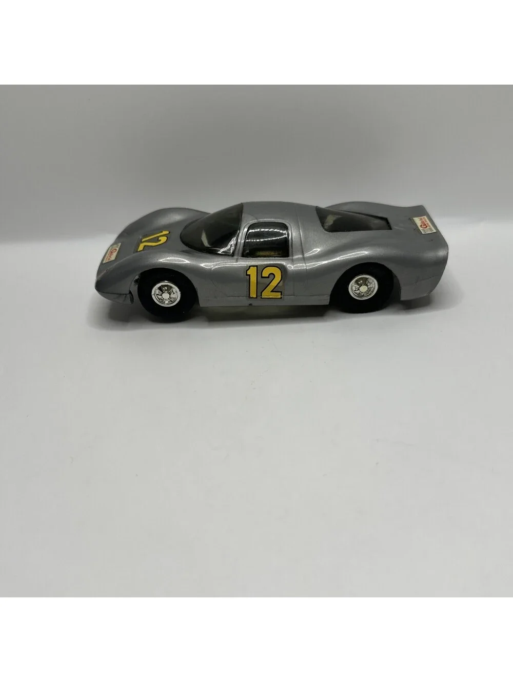 Vintage Eldon AMT 1/32 1967 Porsche Carrera Grey #12 Slot Car FAST SHIPPING